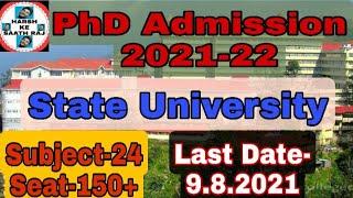 PhD Admission 2021-22
