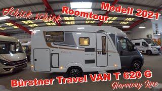 Geniales Wohnmobil Bürstner Travel VAN T 620 G Einzelbetten,Klappbad,GarageUnsere Roomtour + Fazit