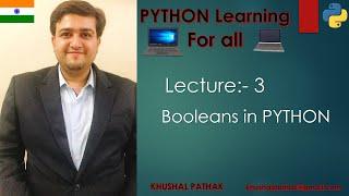 Python Basic (Boolean) #3