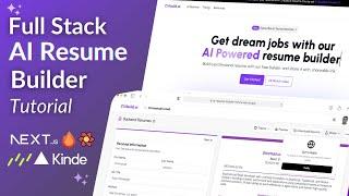 Build AI Resume Builder with Next.js, React, Hono, Drizzle, Kinde & Postgres | PDF Download 1/2