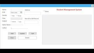 Part 7 Student Management System In WPF entity Framework db First (DataGrid)