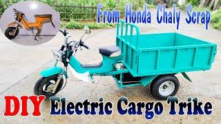 Build a Electric Cargo Trike with Honda Chaly Scrap