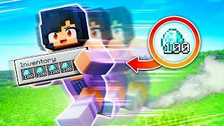 Minecraft But INVENTORY Makes You GO FASTER!