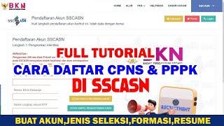 CARA DAFTAR CPNS & PPPK DI SSCASN | FULL TUTORIAL