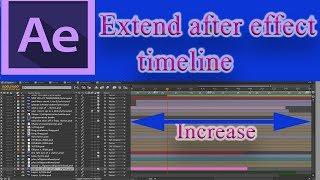 How to extend after effect timeline | Web tutorials