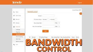 Cara Membatasi kecepatan Internet Tenda O3 Mode WISP (Tenda O3 BANDWIDTH CONTROL)