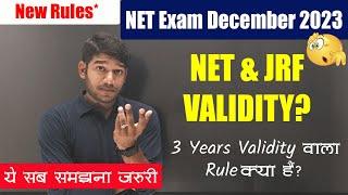 Validity RULES  NET Certificate & JRF Letter Validity? क्या Lifetime Valid है? JRF 3 years VALID?