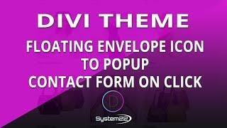 Divi Theme Envelope Icon To Popup Contact form On Click 