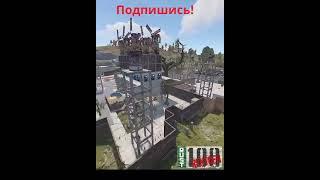 RUST.  Атмосферная деревня на сервере rust100rentgen