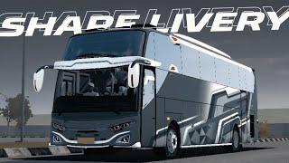 SHAREEEE LIVERY MOD JB3 HINO RK8 F17 CUSTUM BRUTAL BY ADFARIZ CONCEPT FREE || ARZZCONCEPTNW