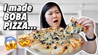 So I made the VIRAL BOBA PIZZA from Taiwan…