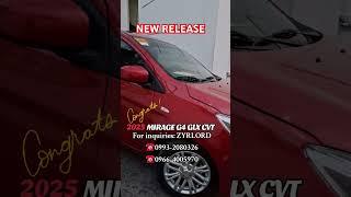 Mitsubishi Mirage G4 GLX 1.2G CVT 2025 | Red Mettalic