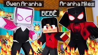 Minecraft: Who's Your Family? O FILHO DO MILES MORALES E DA GWEN VIROU O HOMEM ARANHA ‹‹ P3DRU ››