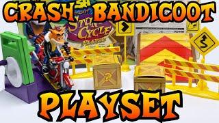 Awesome Crash Bandicoot Playset | Stunt Cycle Playset by Playing Mantis