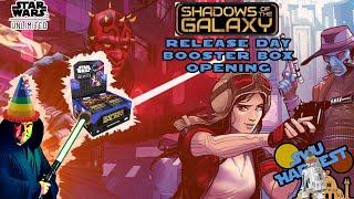 Shadows of the Galaxy Box Opening | Release Day SWU Harvest Star Wars: Unlimited New Set Pack Rippin