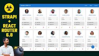 CRUD App with React JS 18, Strapi + Material UI using React Router Dom v6.8 - Step by Step Tutorial