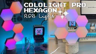 Cololight Pro Hexagon RGB Gaming Light 6 Panels  Aesthetic Unboxing Set-Up & Testing ︎ Emmy Lou