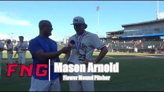 Flower Mound CF Sam Erickson & P Mason Arnold after the Jags 6 4 6a State Championship Over Pearland