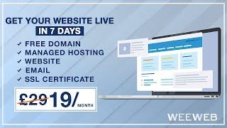 How To Create a Professional Pay Monthly Website - Fully Managed Website - WEEWEB