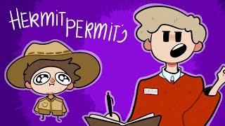 Grian '"HeLpS" scar get a new Hermit Permit [ Hermitcraft Animatic ]