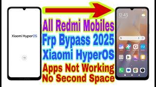 All Redmi Xiaomi HyperOS Frp Bypass | New Trick 2025 | Reset Frp/No Pc/Reset Google Lock 100%Working