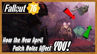 How The New April Patch Notes Affect YOU! - Fallout 76 Updates