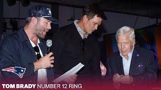 Tom Brady’s Number 12 Ring | Patriots Hall of Fame Ceremony