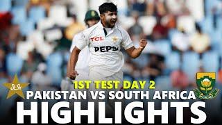 Pakistan vs South Africa Highlights 1st Test Day 2 | PAK VS SA 2024