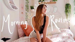 PRODUCTIVE & CHILL MORNING ROUTINE | clean my room with me