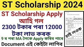 ST Scholarship Apply 2024 || NSP Scholarship Apply 2024 || ST Scholarship Apply Online