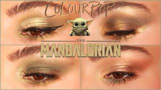 4 LOOKS 1 PALETTE: COLOURPOP The MANDALORIAN Eyeshadow Tutorial | The Child Palette