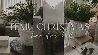 2024 TEMU CHRISTMAS HOME DECOR HAUL | Christmas home decor haul