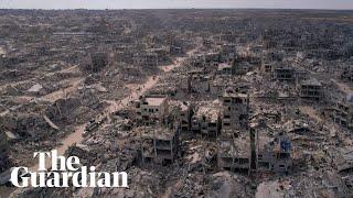 Drone footage shows the scale of destruction in Gaza's Rafah