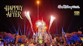 Happily Ever After Fireworks Hub View Complete Show 4K Walt Disney World 2024 03 03