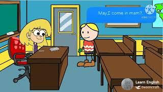 English conversation between Teachers and Student for coming late|Learn English