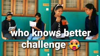  who knows better challenge (with my sister)