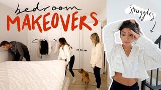 Setting up my EMPTY guest bedroom! + MY NEW BED! Room Makeovers!