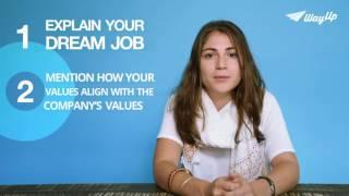 How to Answer: "What's Your Dream Job?" - Job Interview Example