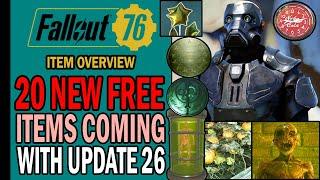 20 NEW FREE Items Coming with Update 26! (Covert Armor, Tubes & More) | Item Overview | Fallout 76