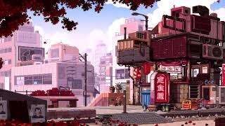 Aesthetic Japan Street Live Wallpaper - 8BIT Pixel - Calm Japanese Music (1 hour)