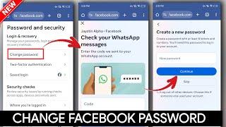 How to change Password in Facebook without WhatsApp 2025 | Make important changes in Accounts Center