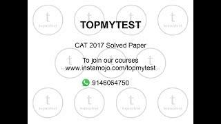 CAT 2017 Solved   Slot 2 Dorms