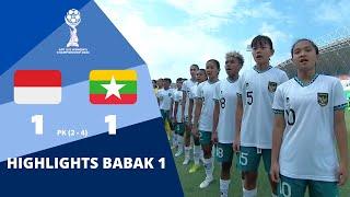 HIGHLIGHTS INDONESIA VS MYANMAR | AFF U19 WOMEN'S CHAMPIONSHIP 2023