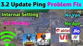 3.2 Update Ping Problem Fix | Bgmi Ping Problem | Pubg Ping Problem | Bgmi High Ping Problem