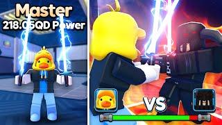 I Upgraded From Noob to MASTER in Light Saber Simulator Roblox!