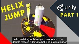 Helix Jump Game tutorial unity | helix jump voodoo unity app | make helix jump unity source code