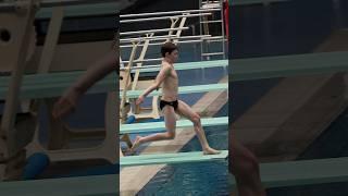 Diving Hurdle Step - Boys D Front 1 1/2 Somersault - 1m Springboard #shorts