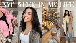 week in my life in the CITY | moving plans? spring in NYC, upper east side morning + packing for LA