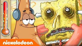 Bikini Bottom's Most EXTREME Temperatures Ever | SpongeBob | Nicktoons