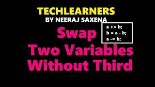 Swap two variables without third variable